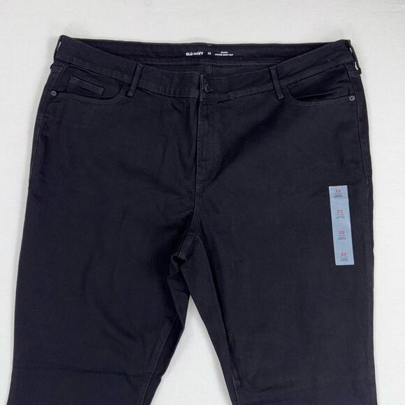 Old Navy Plus Women’s Mid Rise Kicker Bootcut Jean Size 22 2X Black - Picture 6 of 16